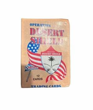 Pacific Operation Desert Shield Trading Cards 12 Cards Wax Pack Unopened